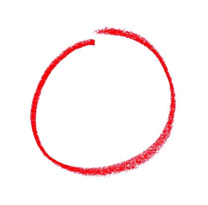 isolated drawn red circle stock photo  image  circle red drawing activity