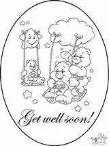 Coloring Well Soon Card Pages Printable Beterschap Kleurplaat Cards Color Kids Funnycoloring Colouring Kleurplaten Library Clipart Popular Advertisement Clip Line sketch template