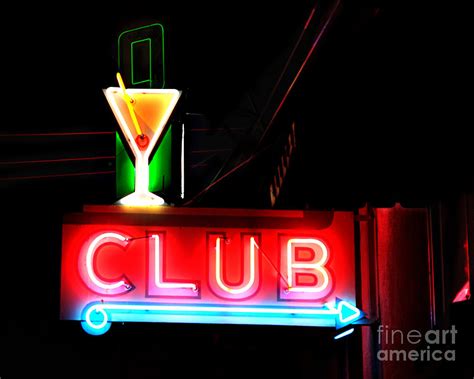club neon sign  photograph  melany sarafis fine art america