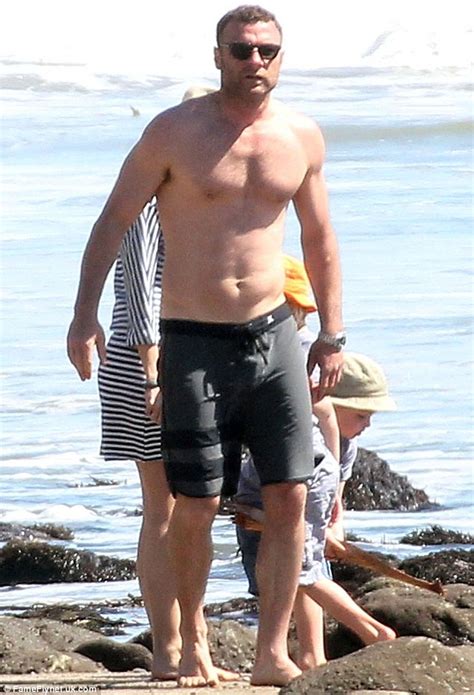 naomi watts and husband liev schreiber enjoy day at beach with two sons