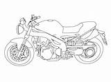 Coloring Motorcycle Pages Wecoloringpage sketch template