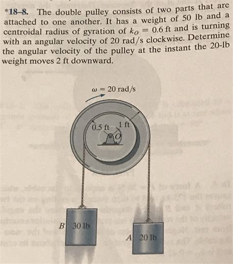 answered    double pulley consists  bartleby