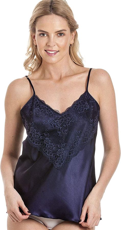undercover lingerie womens luxury satin camisole cami french knicker
