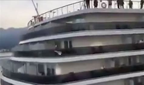 cruise watch holland america ship crash into sister vessel in port