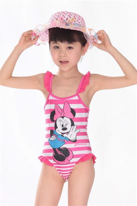 retail cute swimwear bathers minnie swimsuit for girls uv protection
