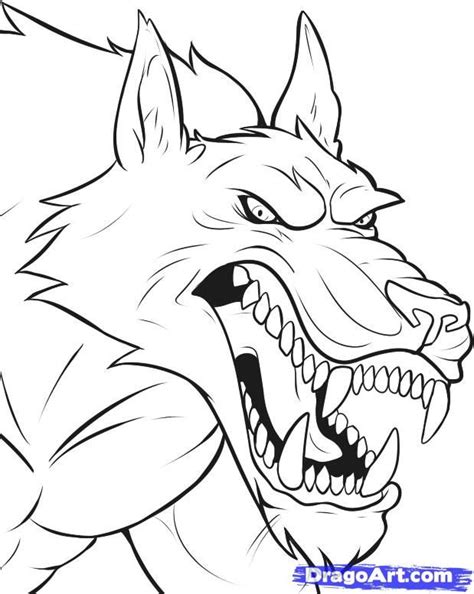 werewolf coloring pictures coloring home