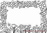 Coloring Frame Frames Pages Flower Flowers Therapy Clipart Clipartbest Color Mothers Sharma Swati Designs sketch template