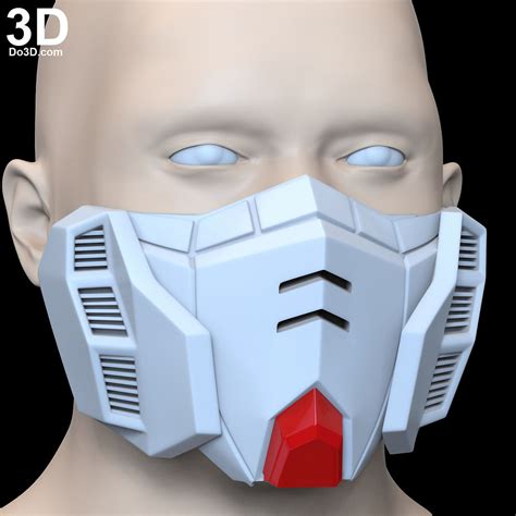 Rg Rx 178 Gundam Style Face Mask Covering 3d Printable Model F8 Do3d