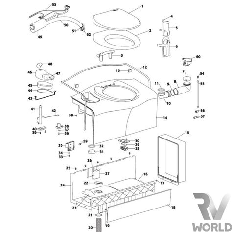 thetford cassette toilet wiring diagram wiring draw  schematic