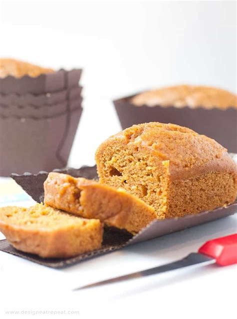 pumpkin bread mini loaf pan recipe   gift tags design eat