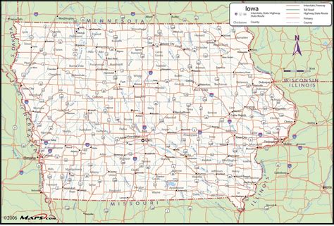 iowa county wall map mapscomcom