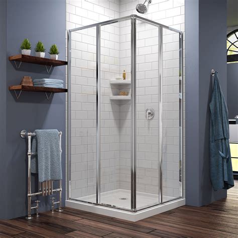 dreamline dl   cornerview shower enclosure  slimline  shower base shower stalls