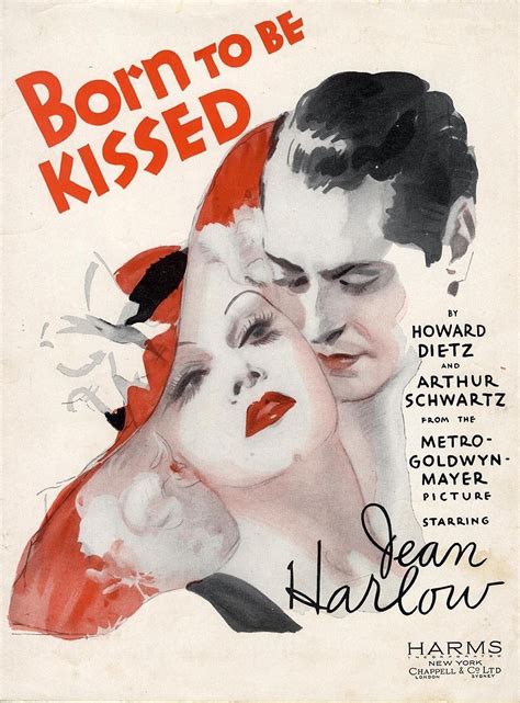 Jean Harlow Born To Be Kissed Sheet Music 1934 Jean Harlow Old