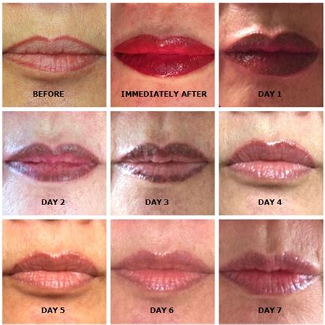 beautissima permanent cosmetics the healing process of a lip blush