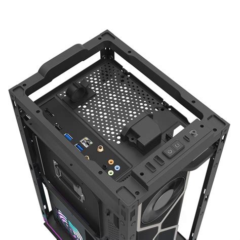 sellout darkflash dlh luxury mini itx gaming case black  panel mesh  magnet dust
