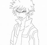 Bakugou Bakugo Katsuki Lineart Getdrawings sketch template