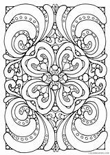 Square Coloring Mandala Pages Coloring4free Getcolorings Printable Getdrawings sketch template