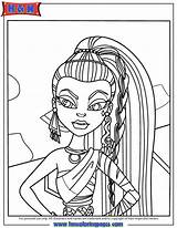 Coloring Nile Pages Cleo Monster High Nefera Library Clipart sketch template