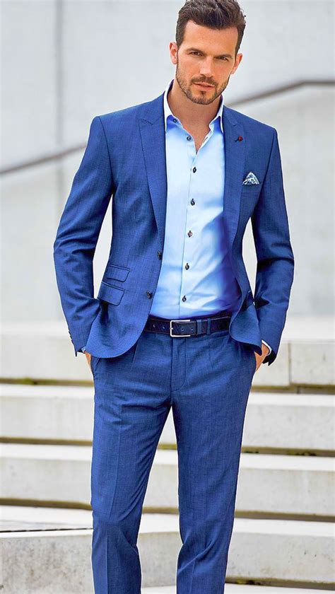 blue suit color combinations  shirt  tie mens outfits light