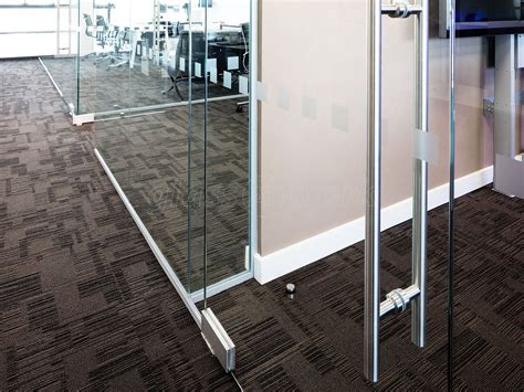 Single Glazed Frameless Glass Office Partitioning Glass Office