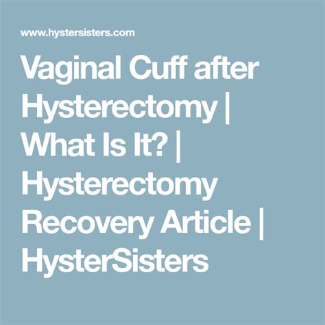 pin on hysterectomy