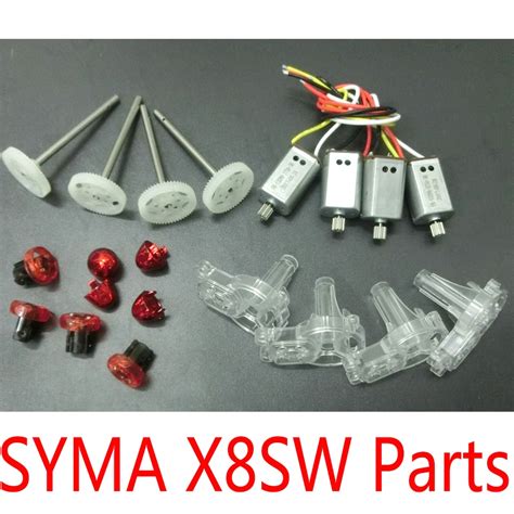 original drone parts syma xsw parts pcs motors propeller cover main frame gears high quality