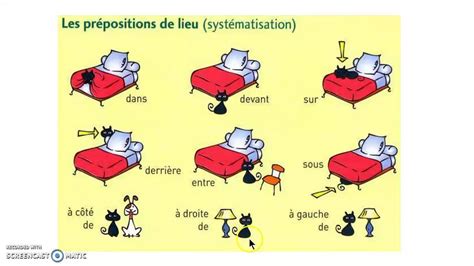 french prepositions  location worksheets   gmbarco
