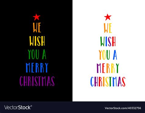 rainbow christmas tree lgbt christmas card vector image