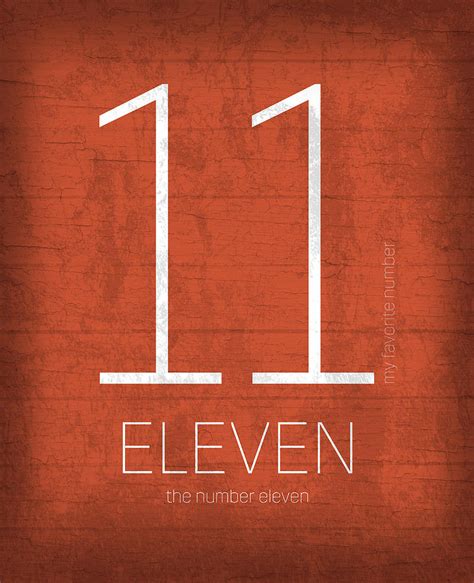 favorite number  number  series  eleven graphic art mixed