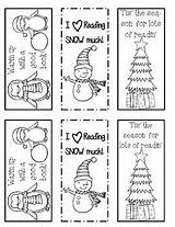 Bookmarks Winter Holiday Followers sketch template