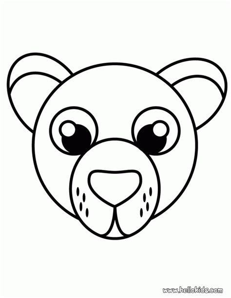 bear coloring page  preschoolers coloring home
