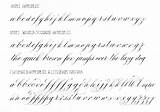 Copperplate Lowercase Alphabet Cursive Lower Scripts Flourish sketch template