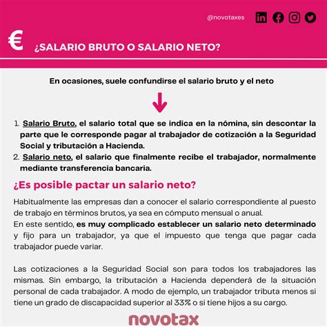 salario bruto  salario neto novotax