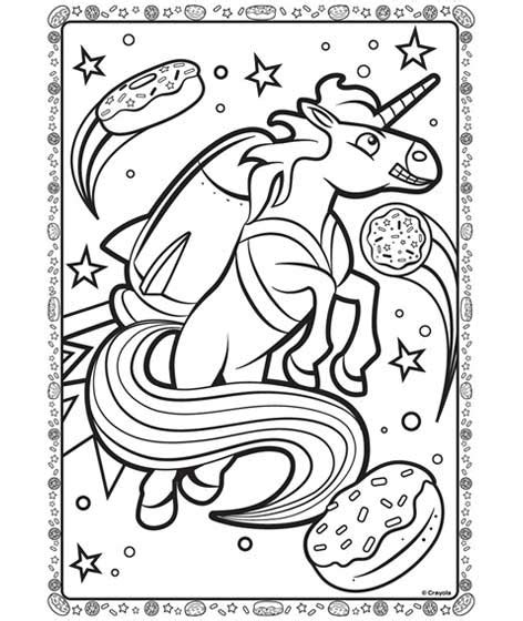 crayola  coloring pages unicorn