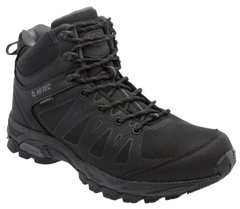 hi tec raven mid wp trekking boots black charcoal recon company