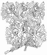 Winx Sirenix Harmonix Kolorowanka Dziewczyny Coloriages Daphne Druku Elfkena Bloomix Believix Clubu Belle Musa Pokoloruj Drukowania Daycoloring sketch template