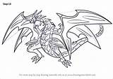 Bakugan Dragonoid Neo Drawing Step Brawlers Battle Draw Tutorials sketch template