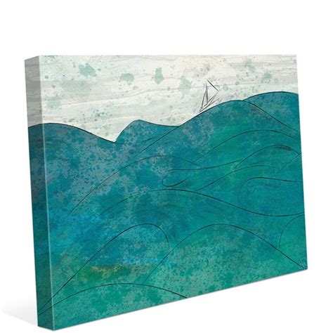 churning turquoise wall art on canvas bed bath and beyond 12358104
