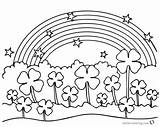 Coloring Rainbow Clover Leaf Pages Flowers Four Printable Under Flower Kids Bettercoloring Sheets Color Print sketch template