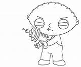 Stewie Coloring Pages Griffin Gangster Printable Template Getcolorings sketch template
