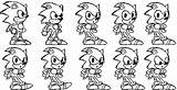 Sprite Sonic Hedgehog Sketch Drawing Wait Deviantart Getdrawings Deviant sketch template