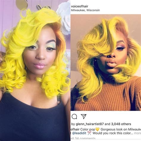 yellow wig wigs yellow