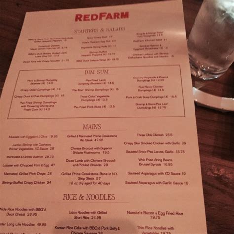 redfarm  nyc reviews menu reservations delivery address   york