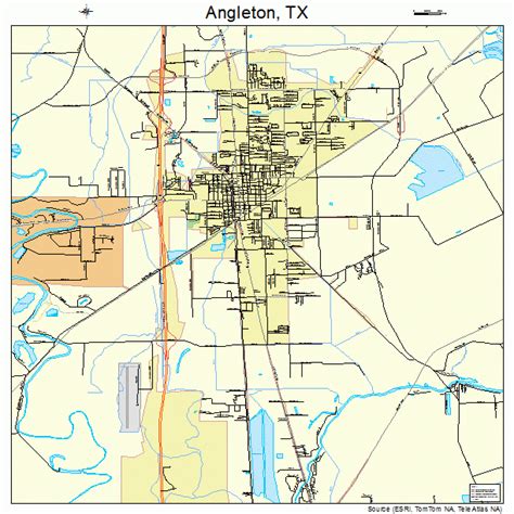 angleton texas street map
