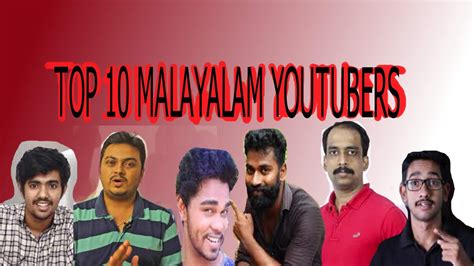 top 10 malayalam youtubers