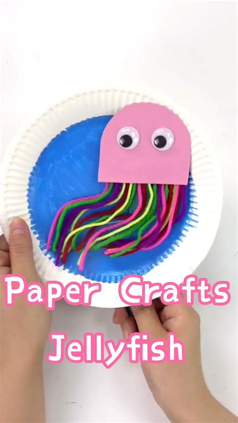 diy paper crafts swimming jellyfish  kids jellyfish craft paper