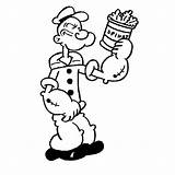 Braccio Popeye Disegno Disegnidacolorareonline Successivo sketch template