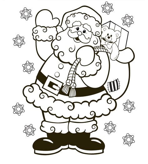 xmas colouring pages printable