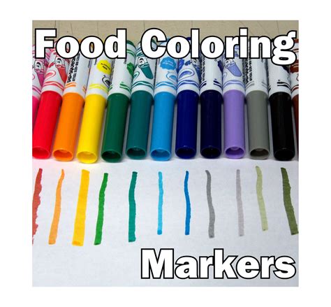 food coloring markers  steps  pictures instructables