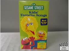 Sesame Street Kids' Favorite Songs VHS New Sealed